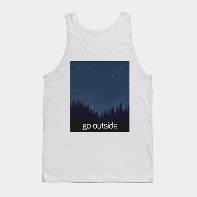Go Outside night sky Tank Top by BehindTheChamp